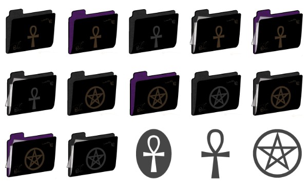 600x379 Wiccan Folders Icons Free Icon Packs Ui Download