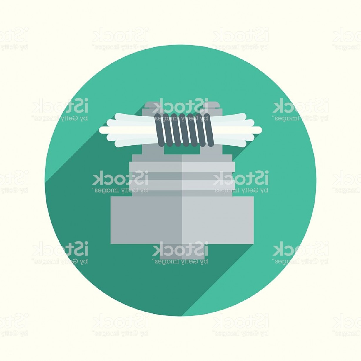 1228x1228 Vaping Electronic Cigarette Wicked Atomizer Coil Flat Design