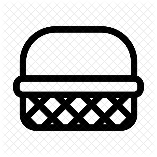512x512 Wicker Basket Icon Of Line Style