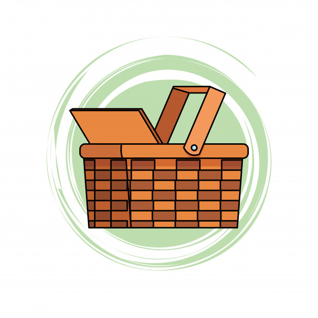 626x626 Wicker Basket Icon Vector Premium Download