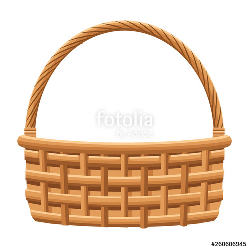 500x500 Wicker Basket Icon Stock Image And Royalty Free Vector