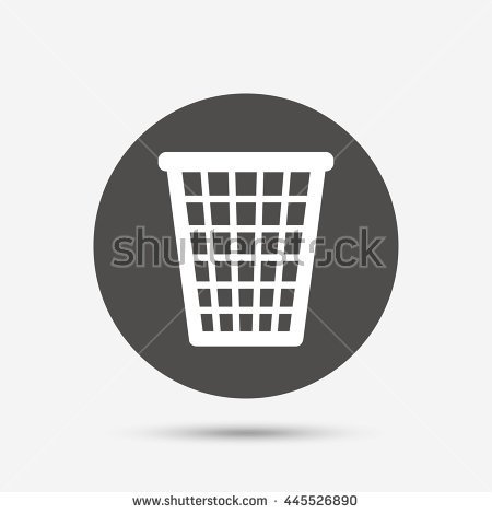 450x470 Laundry Basket Icon Rounded Button Vector Stock Vector, Laundry