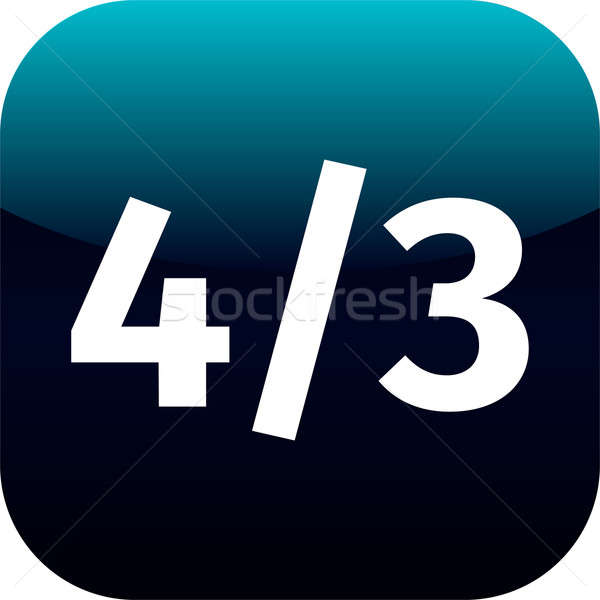 600x600 Aspect Ratio Widescreen Tv Sign Icon Lcd Monitor Symbol