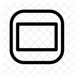 256x256 Widescreen Icon Of Line Style