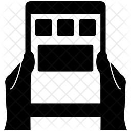 256x256 Mobile Widgets Icon Of Glyph Style