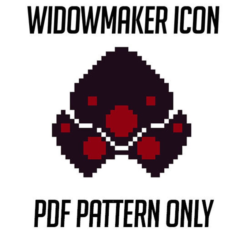 794x794 Overwatch Inspired Widowmaker Icon Pdf Pattern Only Etsy
