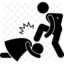 256x256 Oppress Wife Icon Of Glyph Style