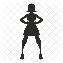 256x256 Wife Icon Of Glyph Style