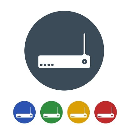 416x416 Wife Router Icon Isolated On White Background Premium Clipart