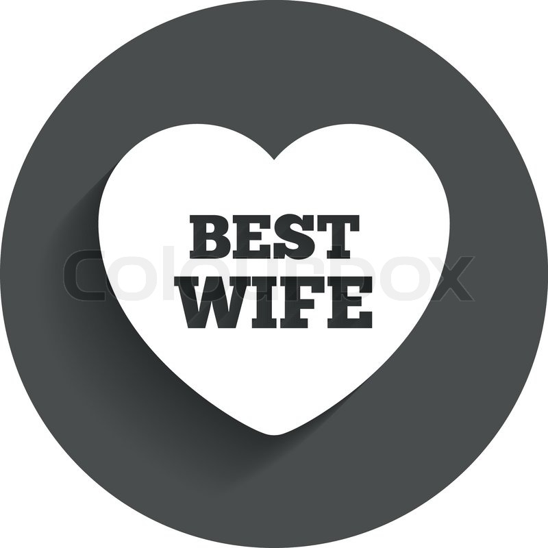 800x800 Best Wife Sign Icon Heart Love Stock Vector Colourbox