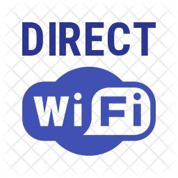 256x256 Wifi Direct Icon Of Flat Style