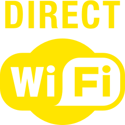 256x256 Free Yellow Wi Fi Direct Icon