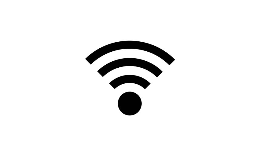 852x480 Icon Connection To The Wifi Stock Footage Video