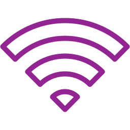 256x256 Purple Wifi Icon