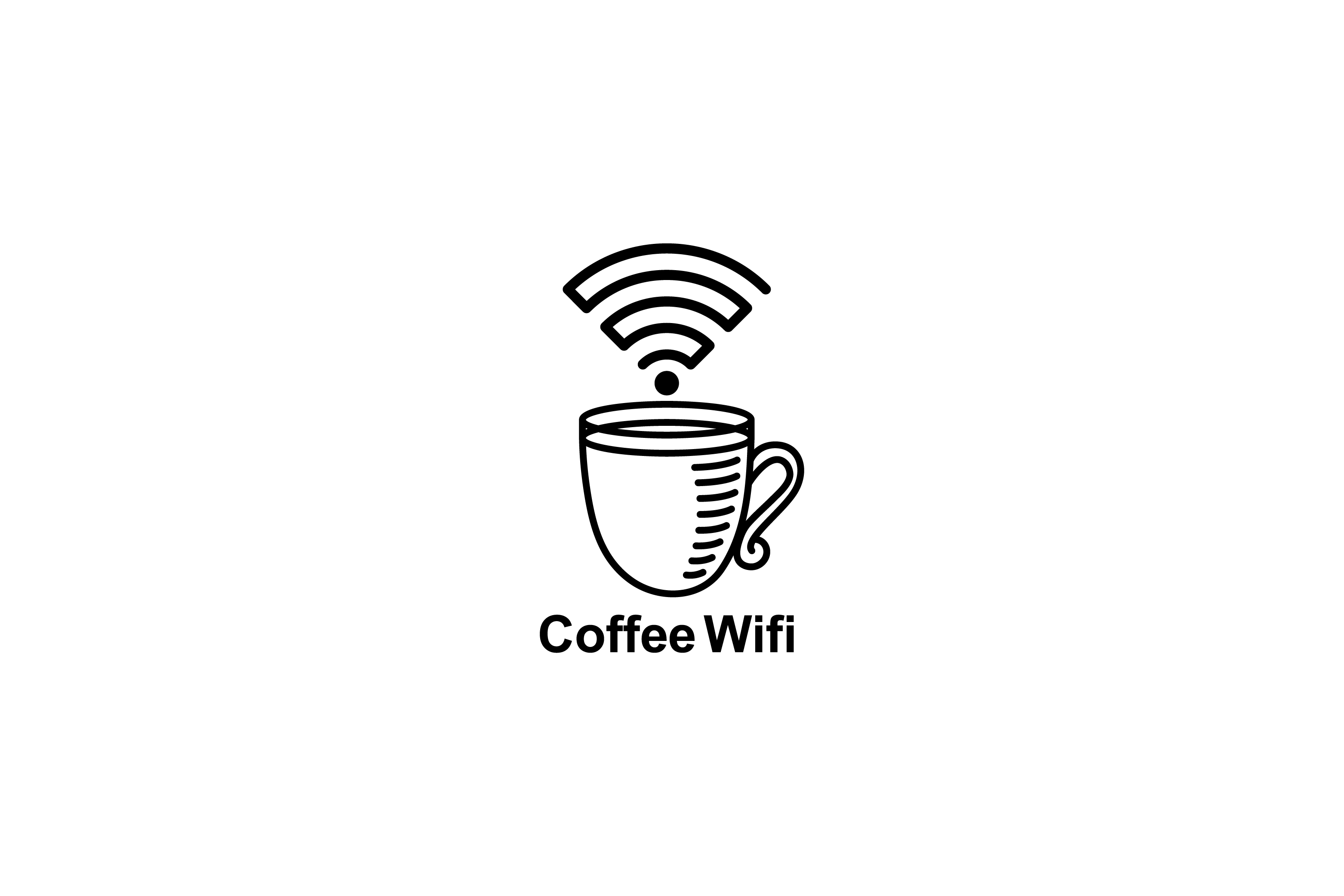 3125x2083 Coffee Wifi Icon Graphic