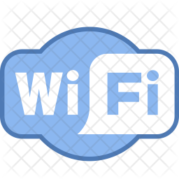 256x256 Wifi Icon Of Colored Outline Style