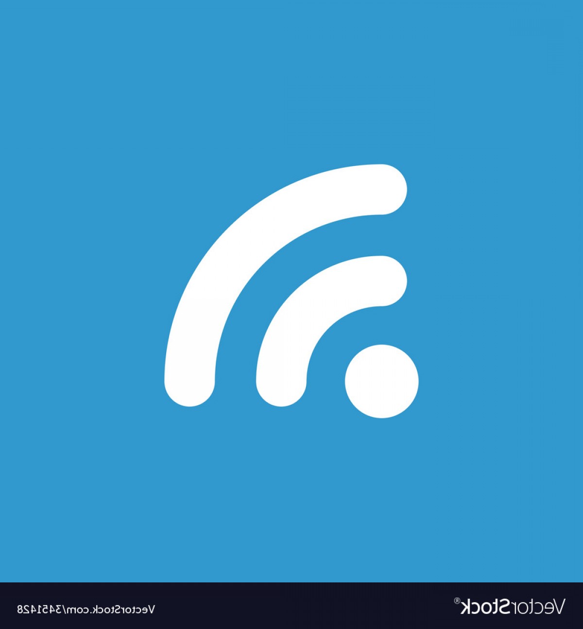 1200x1296 Wifi Icon White On The Blue Background Vector Cultracing