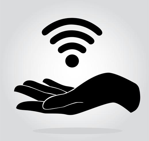 518x490 Hands Holding Wifi Icon Symbol