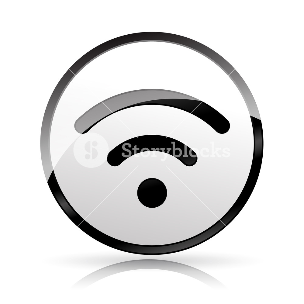 1000x1000 Illustration Of Wifi Icon On White Background Royalty Free Stock