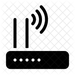 256x256 Wifi Router Icon Of Glyph Style