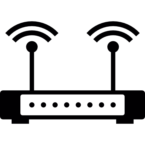 512x512 Wifi Router With Signal Icons Free Download