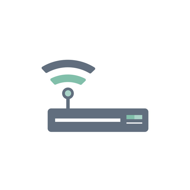 626x626 Illustration Of Wifi Router Icon Vector Free Download