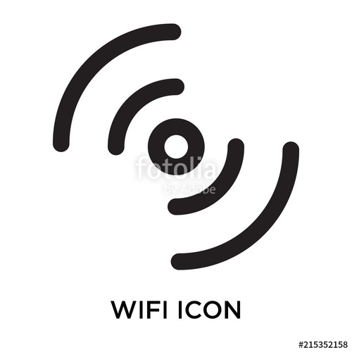 500x500 Wifi Signal Icon Vector Sign And Symbol Isolated On White