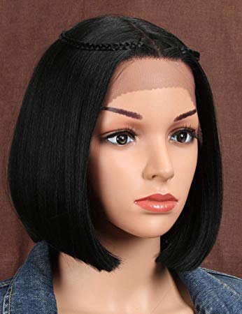346x450 Style Icon Lace Front Wigs Short Bob Wig Middle Part