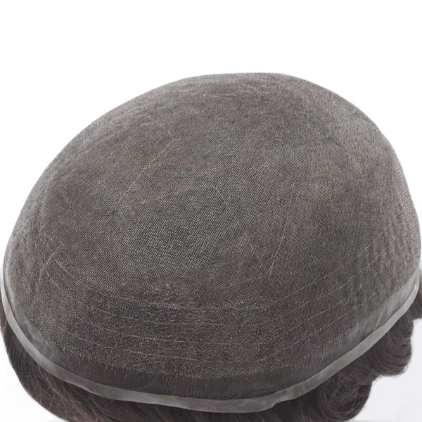 600x600 Icon Fine Mono Stock Toupee Men's Real High Quality Human Hair Wig