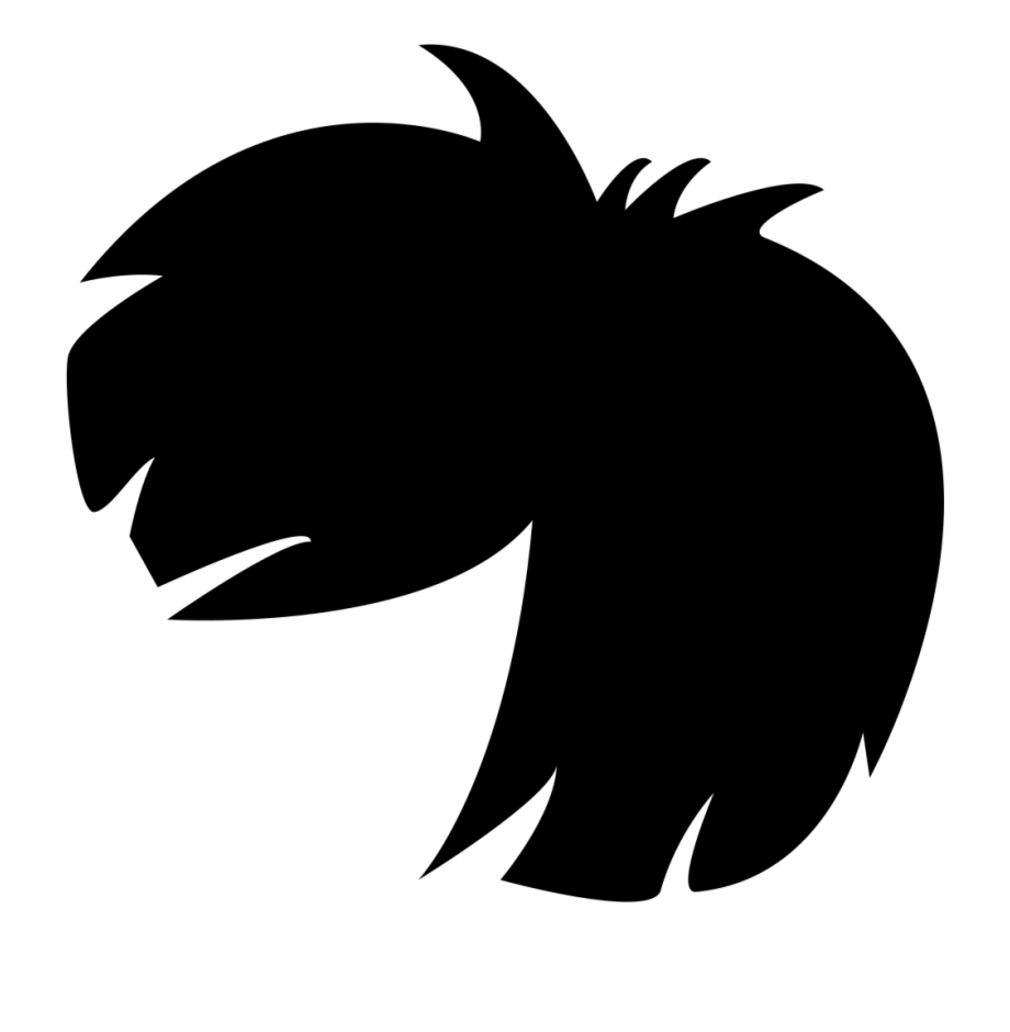 920x940 Short Black Hair Wig Shape Png Icon Free Download