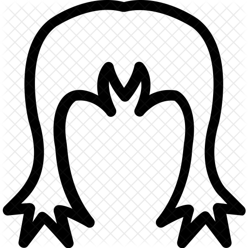 512x512 Wig Icon Of Line Style