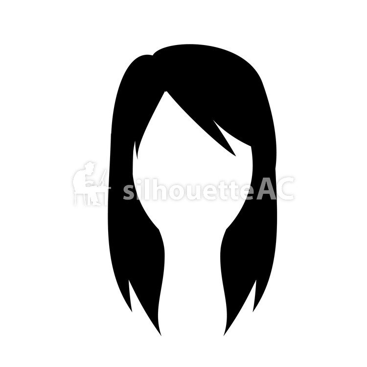 750x750 Free Silhouette Vector Wig Icon Item
