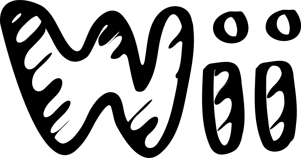 980x516 Nintendo Wii Sketched Social Logo Outline Png Icon Free