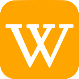 Orange Wikipedia Icon 256x256 Orange Wikipedia Icon
