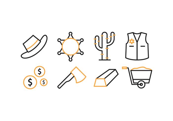 700x490 Wild West Icon Set