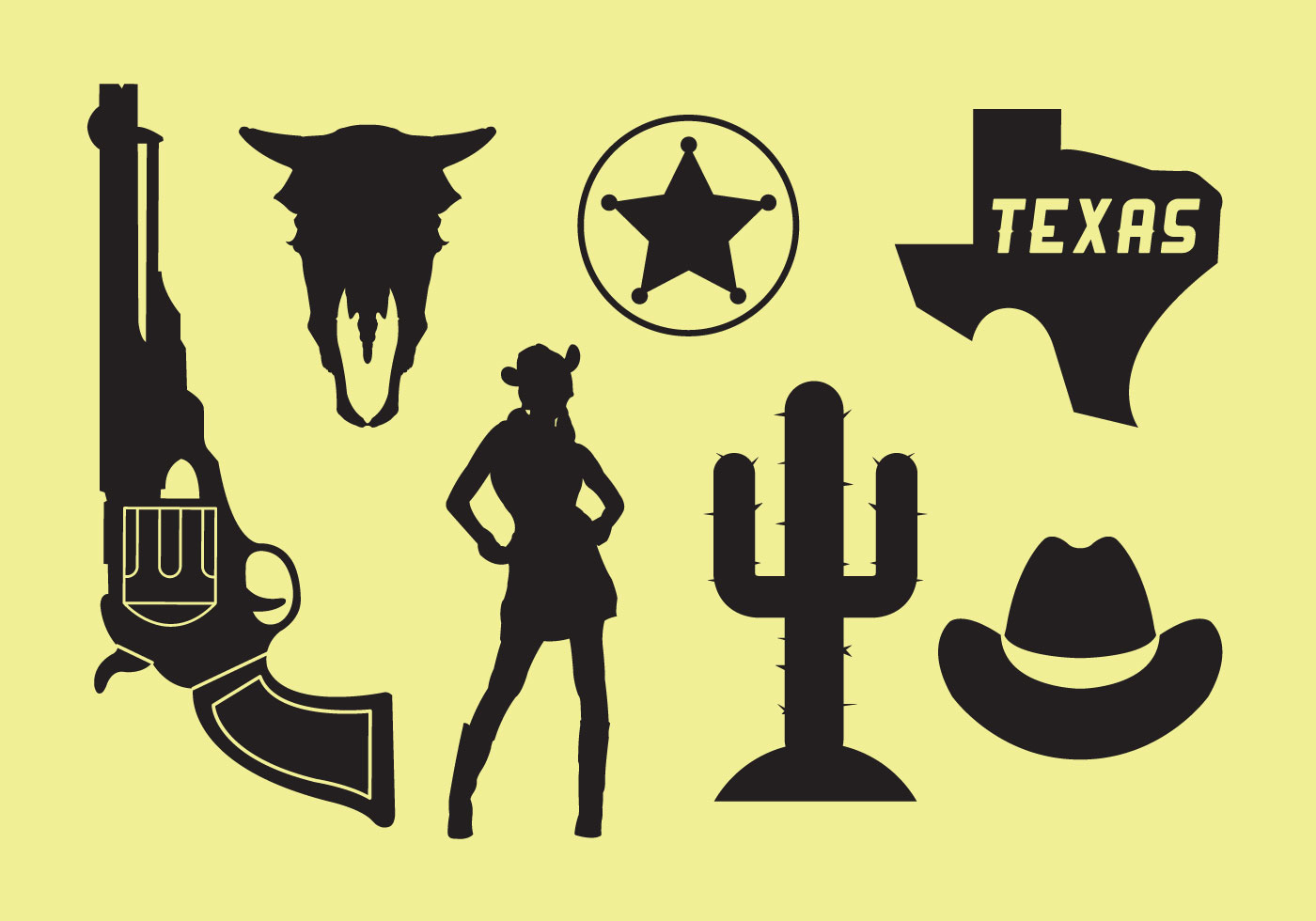 1400x980 Wild West Icons
