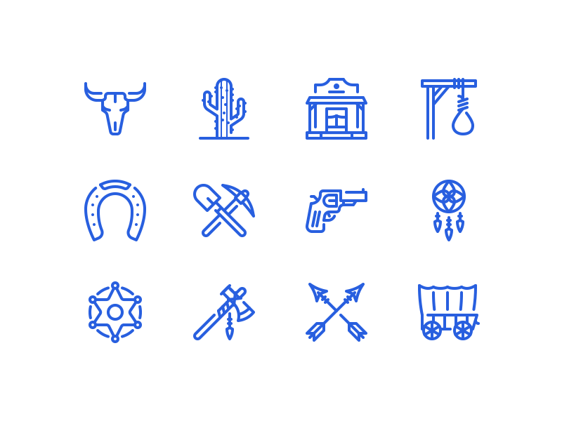 800x600 Wild West Icons