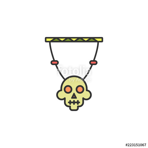 500x500 Skull Decoration Colored Icon Element Of Wild West Icon