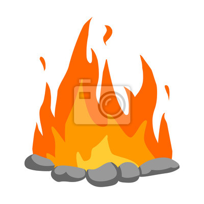 400x400 Bonfire Icon Cartoon Singe Western Icon From The Wild West Set