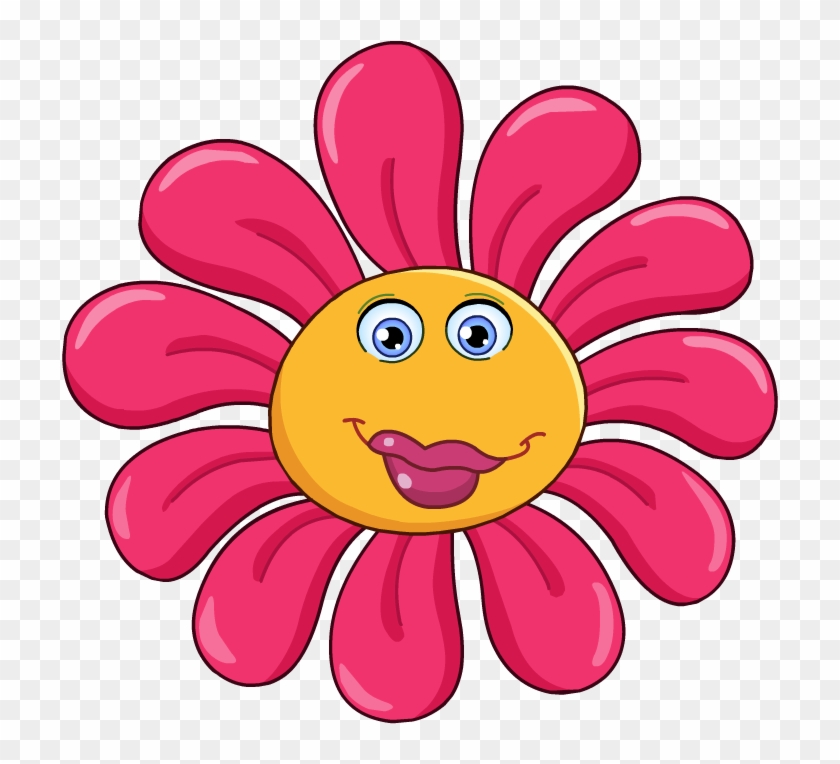 840x764 Pink,cartoon,petal,magenta,emoticon,smile,smiley,flower,plant,clip