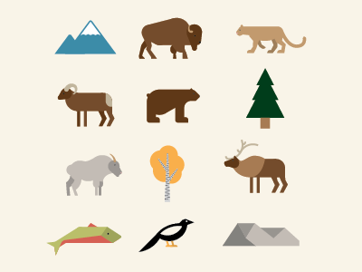 400x300 Colorado Wildlife Icons Iconic Icon Design, Wildlife, Colorado