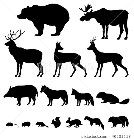 450x468 Animals Living In Forest Wildlife Icon Set