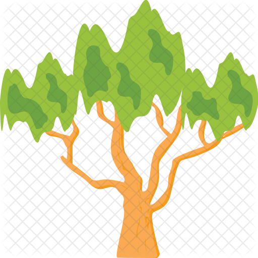 512x512 Weeping Willow Icon Of Flat Style