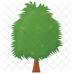 256x256 Weeping Willow Tree Icon Of Flat Style