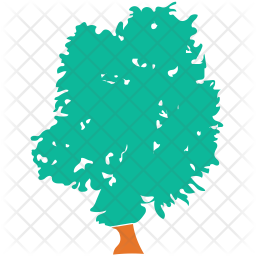 256x256 Weeping Willow Icon Of Flat Style