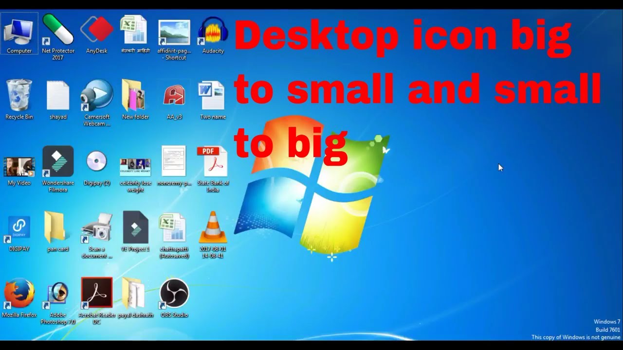 Win 10 Desktop Icon Size at Vectorified.com | Collection ...