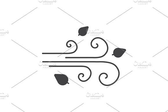 580x386 Wind Blowing Glyph Icon Fall Icons In Glyph Icon, Wind