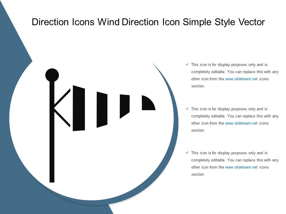 960x720 Direction Icons Wind Direction Icon Simple Style Vector