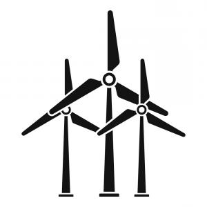 300x300 Wind Turbine Renewable Energy Vector Icon Thin Line Gm Hoodamathrun
