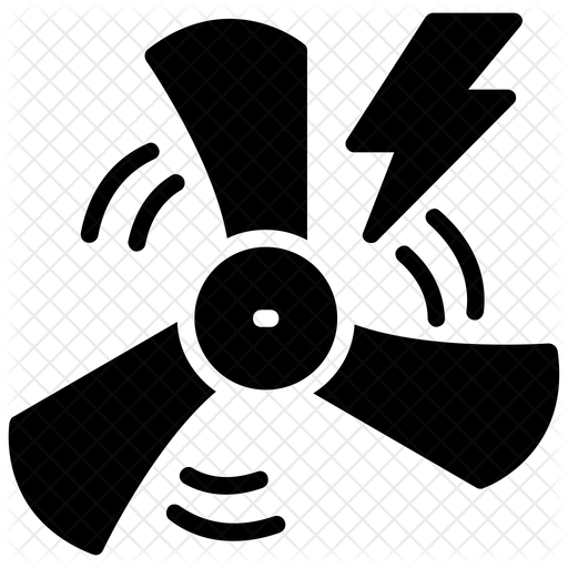 512x512 Wind Energy Icon Of Glyph Style
